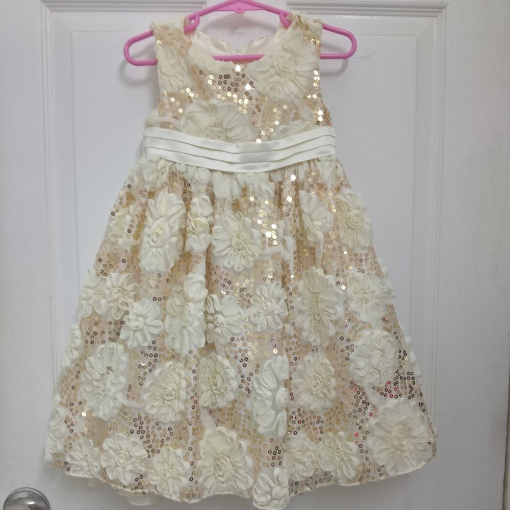 Rare Editions Sparkling Flower Dress